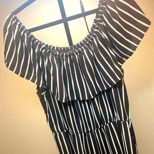 Pinstripe Jumpsuit